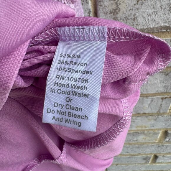 Pretty Angel Silk Blend Sleeveless Bohemian Layers Lace Blouse Size L. - Picture 4 of 8